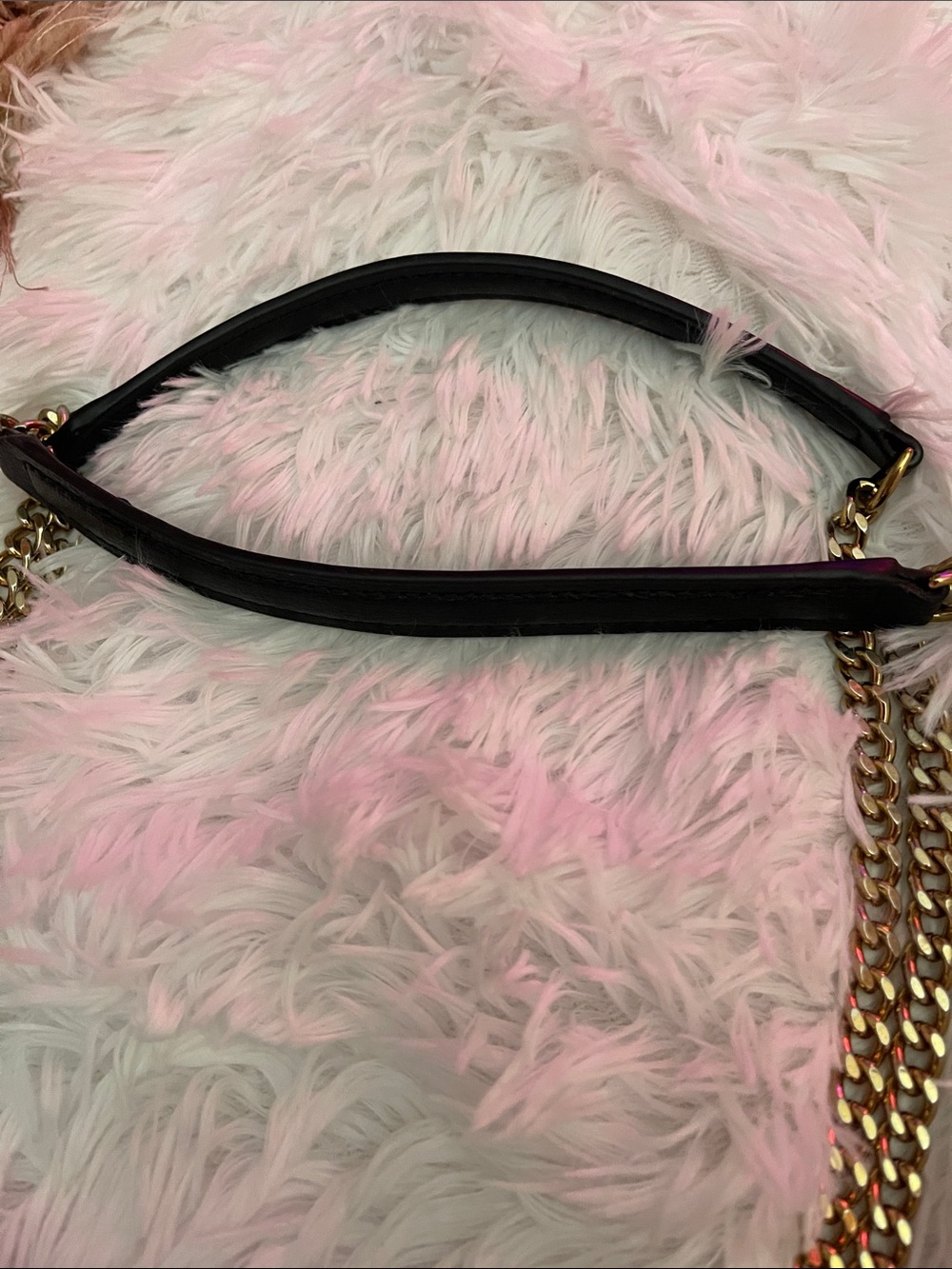 Karl Lagerfeld Black Shoulder Bag with Gold Chain - Picture 9 of 11